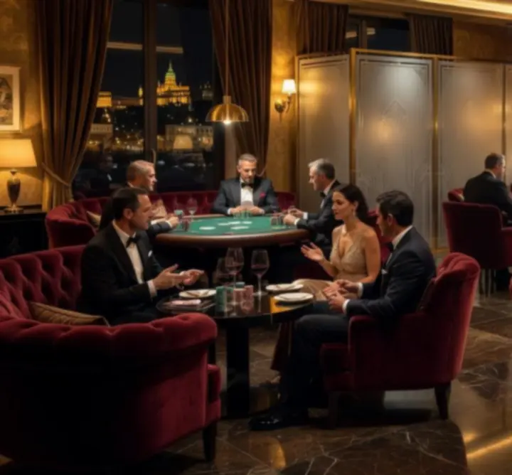 Luxus lounge tér gasztronómiai és pókereseményekhez a Program Center 365-ben